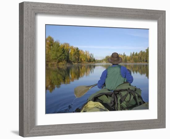 Hoe Lake, Boundary Waters Canoe Area Wilderness, Superior National Forest, Minnesota, USA-Gary Cook-Framed Photographic Print