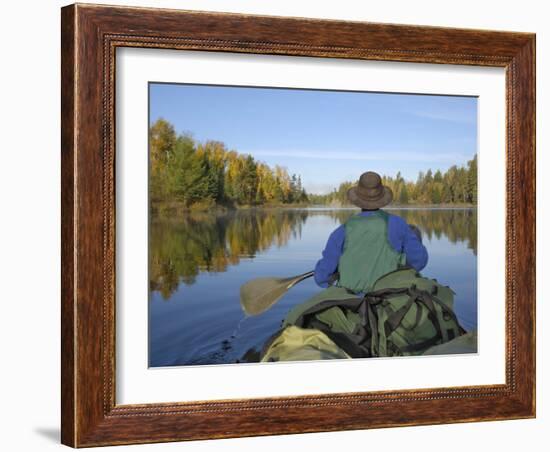 Hoe Lake, Boundary Waters Canoe Area Wilderness, Superior National Forest, Minnesota, USA-Gary Cook-Framed Photographic Print