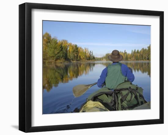 Hoe Lake, Boundary Waters Canoe Area Wilderness, Superior National Forest, Minnesota, USA-Gary Cook-Framed Photographic Print