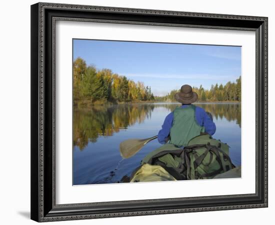 Hoe Lake, Boundary Waters Canoe Area Wilderness, Superior National Forest, Minnesota, USA-Gary Cook-Framed Photographic Print