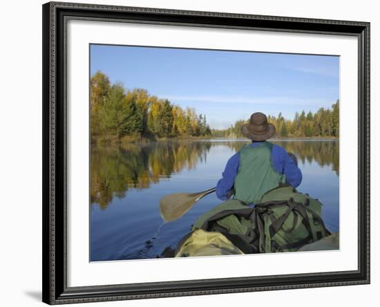 Hoe Lake, Boundary Waters Canoe Area Wilderness, Superior National Forest, Minnesota, USA-Gary Cook-Framed Photographic Print