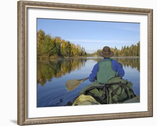 Hoe Lake, Boundary Waters Canoe Area Wilderness, Superior National Forest, Minnesota, USA-Gary Cook-Framed Photographic Print