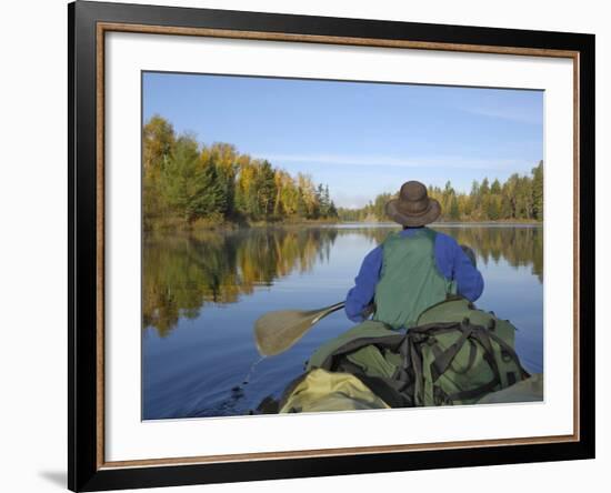 Hoe Lake, Boundary Waters Canoe Area Wilderness, Superior National Forest, Minnesota, USA-Gary Cook-Framed Photographic Print