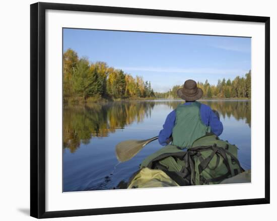 Hoe Lake, Boundary Waters Canoe Area Wilderness, Superior National Forest, Minnesota, USA-Gary Cook-Framed Photographic Print