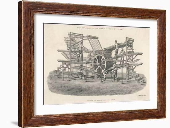 Hoe's Six Feeder Type Revolving Fast Printing Machine-Laurence Stephen Lowry-Framed Art Print