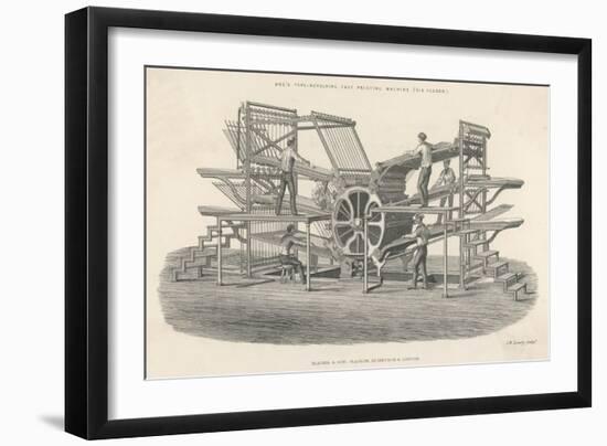 Hoe's Six Feeder Type Revolving Fast Printing Machine-Laurence Stephen Lowry-Framed Art Print