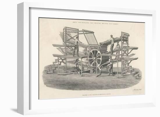 Hoe's Six Feeder Type Revolving Fast Printing Machine-Laurence Stephen Lowry-Framed Art Print