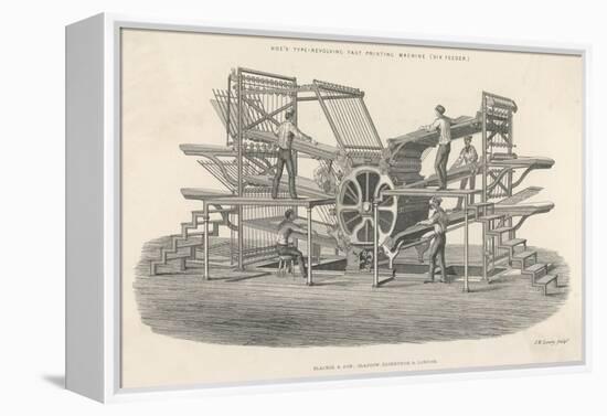 Hoe's Six Feeder Type Revolving Fast Printing Machine-Laurence Stephen Lowry-Framed Stretched Canvas