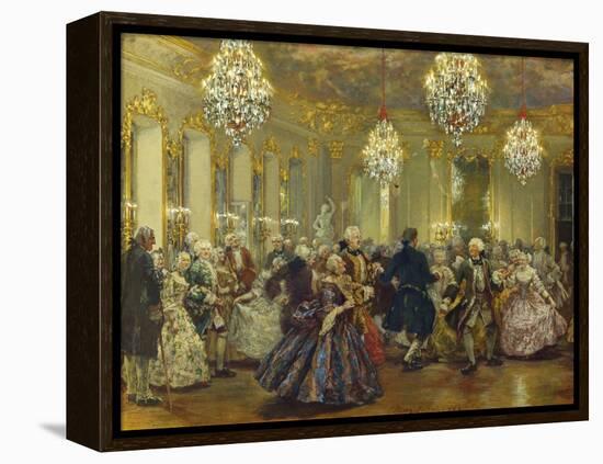 Hofball Im Schloss Reinsberg-Adolph von Menzel-Framed Premier Image Canvas