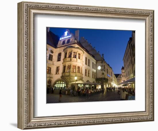 Hofbrauhaus Restaurant at Platzl Square, Munich's Most Famous Beer Hall, Munich, Bavaria, Germany-Yadid Levy-Framed Photographic Print