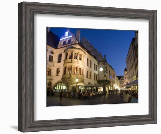 Hofbrauhaus Restaurant at Platzl Square, Munich's Most Famous Beer Hall, Munich, Bavaria, Germany-Yadid Levy-Framed Photographic Print