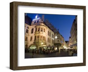 Hofbrauhaus Restaurant at Platzl Square, Munich's Most Famous Beer Hall, Munich, Bavaria, Germany-Yadid Levy-Framed Photographic Print