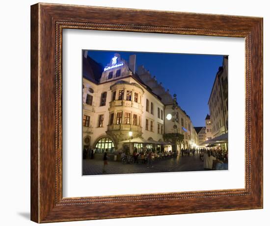 Hofbrauhaus Restaurant at Platzl Square, Munich's Most Famous Beer Hall, Munich, Bavaria, Germany-Yadid Levy-Framed Photographic Print