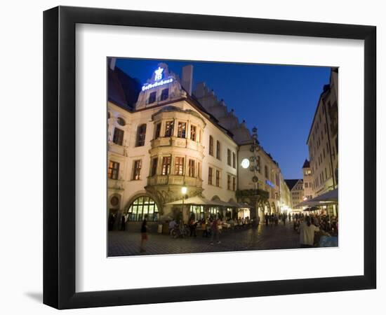 Hofbrauhaus Restaurant at Platzl Square, Munich's Most Famous Beer Hall, Munich, Bavaria, Germany-Yadid Levy-Framed Photographic Print