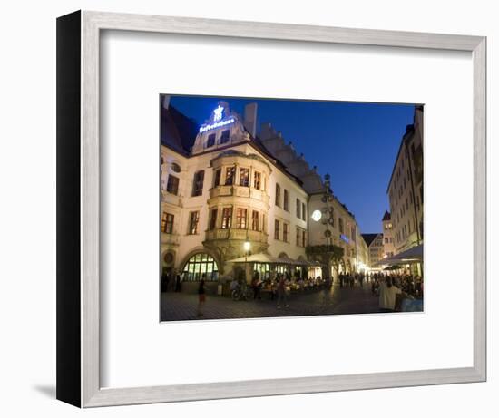 Hofbrauhaus Restaurant at Platzl Square, Munich's Most Famous Beer Hall, Munich, Bavaria, Germany-Yadid Levy-Framed Photographic Print