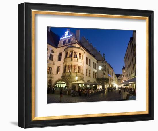 Hofbrauhaus Restaurant at Platzl Square, Munich's Most Famous Beer Hall, Munich, Bavaria, Germany-Yadid Levy-Framed Photographic Print