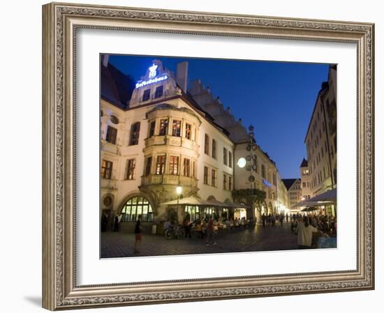 Hofbrauhaus Restaurant at Platzl Square, Munich's Most Famous Beer Hall, Munich, Bavaria, Germany-Yadid Levy-Framed Photographic Print