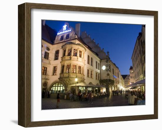 Hofbrauhaus Restaurant at Platzl Square, Munich's Most Famous Beer Hall, Munich, Bavaria, Germany-Yadid Levy-Framed Photographic Print