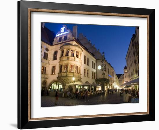 Hofbrauhaus Restaurant at Platzl Square, Munich's Most Famous Beer Hall, Munich, Bavaria, Germany-Yadid Levy-Framed Photographic Print