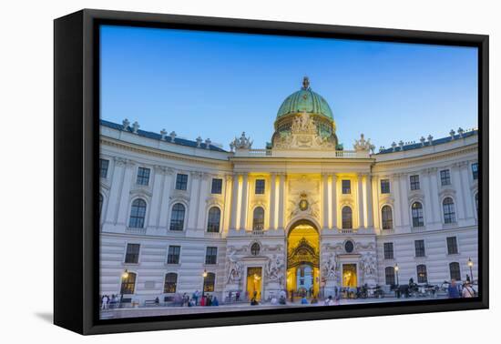 Hofburg Palace at dusk, Vienna, Austria-John Guidi-Framed Premier Image Canvas