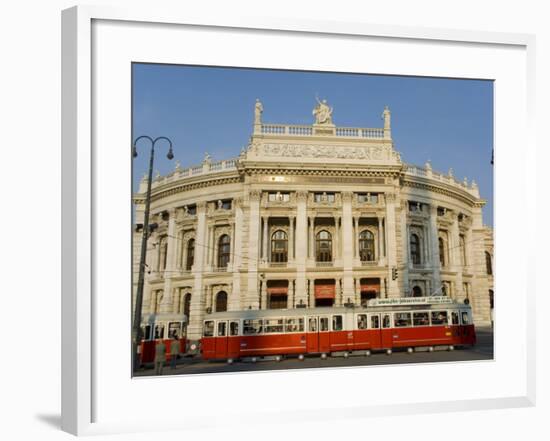 Hofburgtheatre with Tram, Vienna, Austria-Charles Bowman-Framed Photographic Print