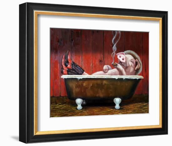 Hog Heaven-Lucia Heffernan-Framed Art Print