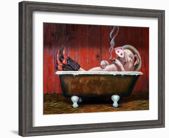 Hog Heaven-Lucia Heffernan-Framed Art Print