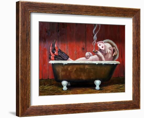 Hog Heaven-Lucia Heffernan-Framed Art Print