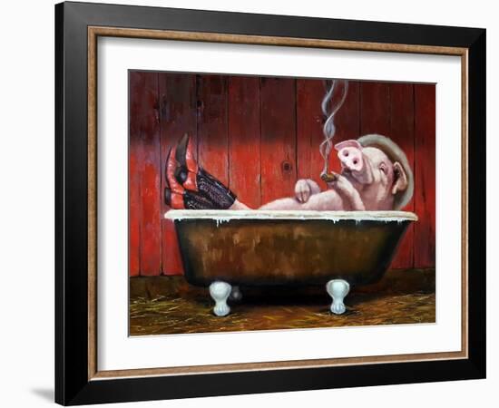 Hog Heaven-Lucia Heffernan-Framed Art Print