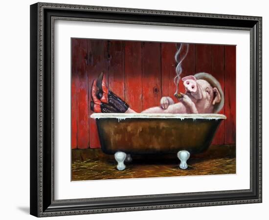 Hog Heaven-Lucia Heffernan-Framed Art Print