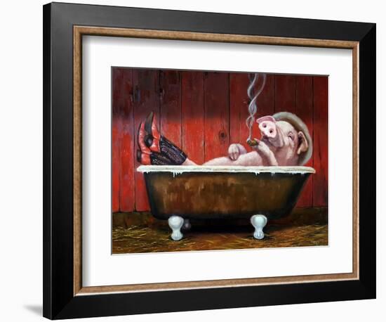 Hog Heaven-Lucia Heffernan-Framed Premium Giclee Print