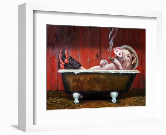 Hog Heaven-Lucia Heffernan-Framed Premium Giclee Print