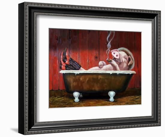 Hog Heaven-Lucia Heffernan-Framed Premium Giclee Print