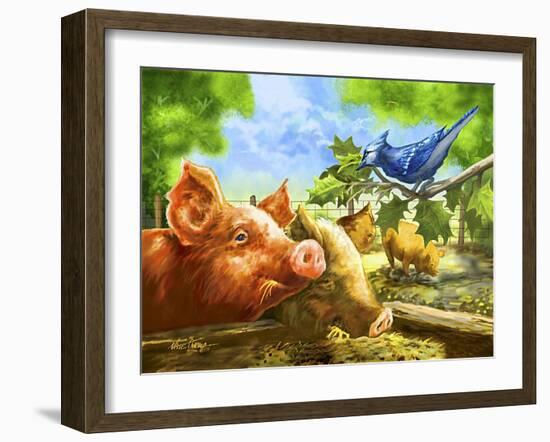 Hog Heaven-Nate Owens-Framed Giclee Print