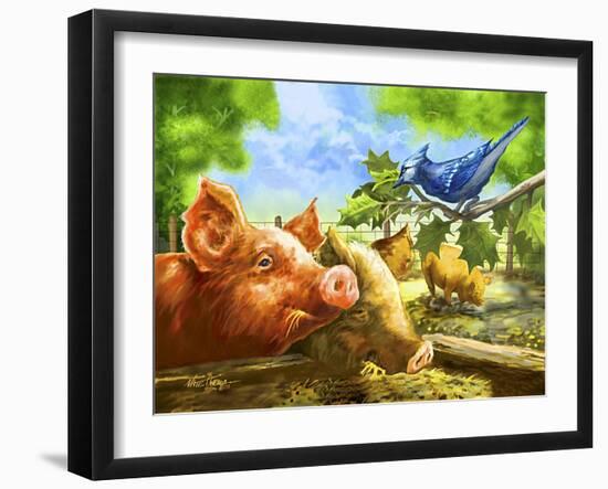 Hog Heaven-Nate Owens-Framed Giclee Print