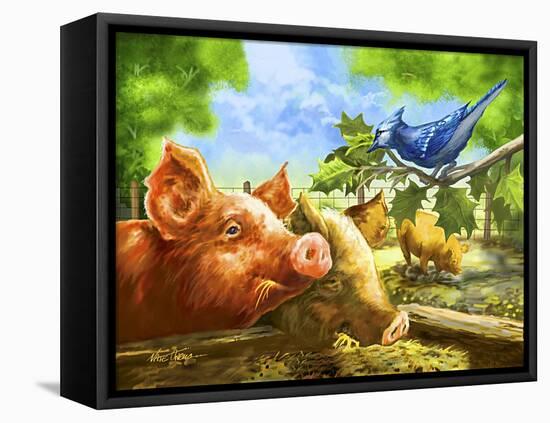 Hog Heaven-Nate Owens-Framed Premier Image Canvas