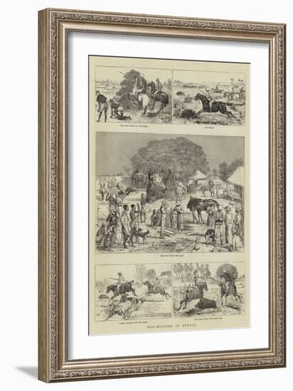 Hog-Hunting in Bengal-Alfred Chantrey Corbould-Framed Giclee Print