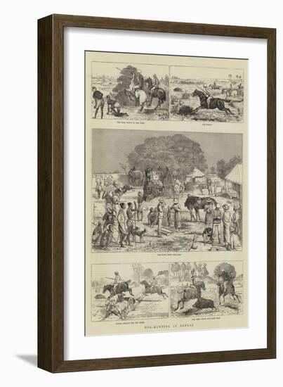 Hog-Hunting in Bengal-Alfred Chantrey Corbould-Framed Giclee Print