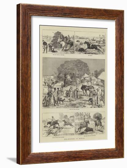 Hog-Hunting in Bengal-Alfred Chantrey Corbould-Framed Giclee Print