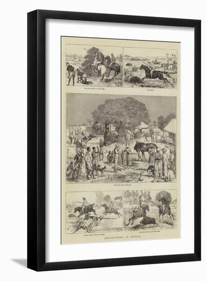 Hog-Hunting in Bengal-Alfred Chantrey Corbould-Framed Giclee Print