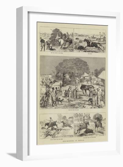 Hog-Hunting in Bengal-Alfred Chantrey Corbould-Framed Giclee Print