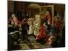 Hogarth's Studio in 1739-Edward Matthew Ward-Mounted Giclee Print