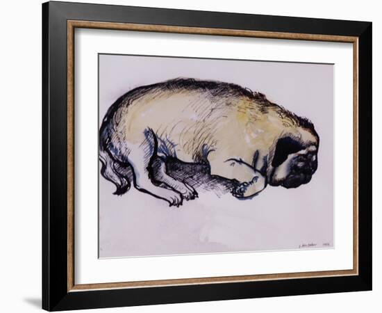 Hogarth Sleeping, 1982-Brenda Brin Booker-Framed Giclee Print