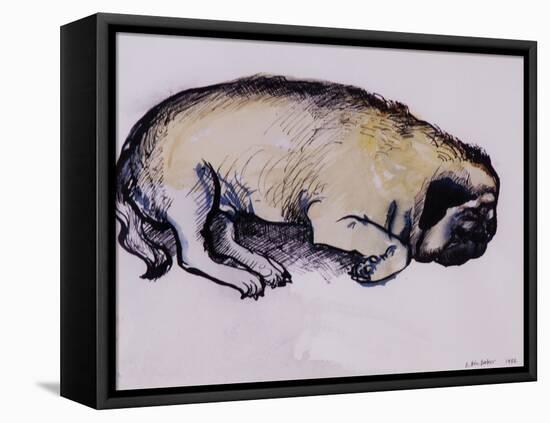 Hogarth Sleeping, 1982-Brenda Brin Booker-Framed Premier Image Canvas