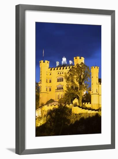 Hohenschwangau Castle, FŸssen, AllgŠu, Upper Bavaria, Bavaria, Germany-Rainer Mirau-Framed Photographic Print