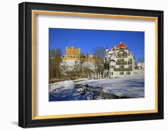 Hohenschwangau Castle near Schwangau, Allgau, Bavaria, Germany, Europe-Hans-Peter Merten-Framed Photographic Print