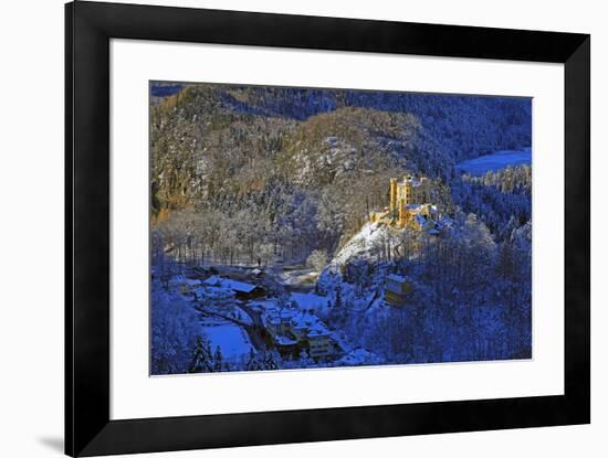 Hohenschwangau Castle near Schwangau, Allgau, Bavaria, Germany, Europe-Hans-Peter Merten-Framed Photographic Print