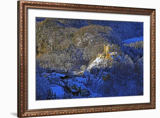 Hohenschwangau Castle near Schwangau, Allgau, Bavaria, Germany, Europe-Hans-Peter Merten-Framed Photographic Print