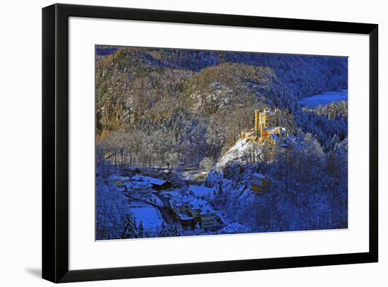 Hohenschwangau Castle near Schwangau, Allgau, Bavaria, Germany, Europe-Hans-Peter Merten-Framed Photographic Print