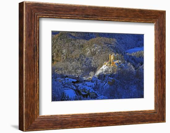 Hohenschwangau Castle near Schwangau, Allgau, Bavaria, Germany, Europe-Hans-Peter Merten-Framed Photographic Print